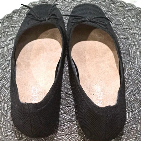 Vionic Klara Black Knit Ballet Flats EUC - Picture 1 of 6